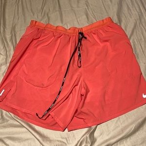 Nike - Men’s Dri-Fit Running Shorts, Size Men’s XXL, Bright Orange Color